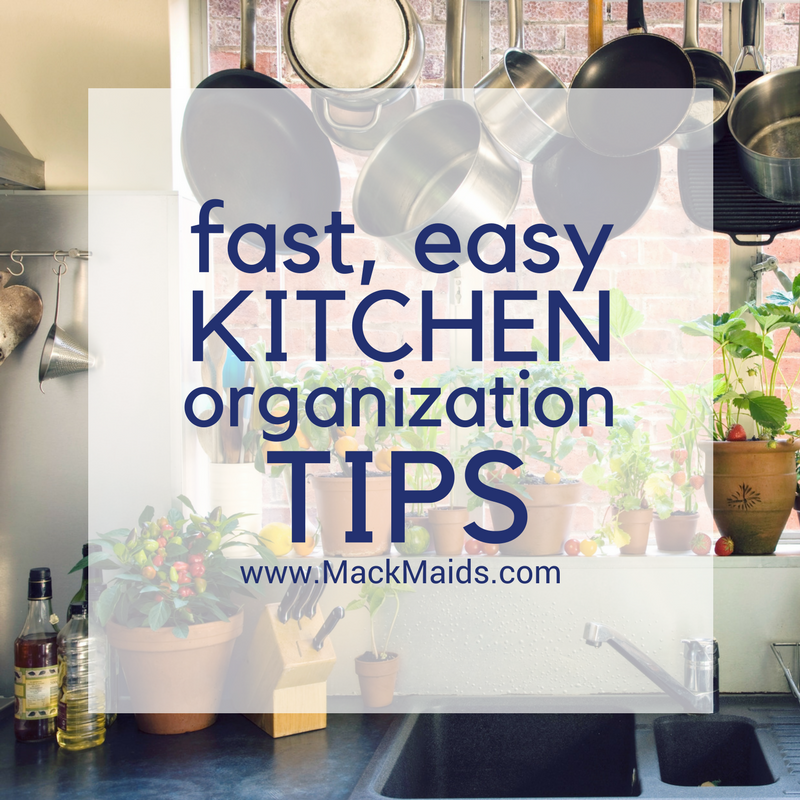 4 kitchen organization tips - House Cleaning in NC